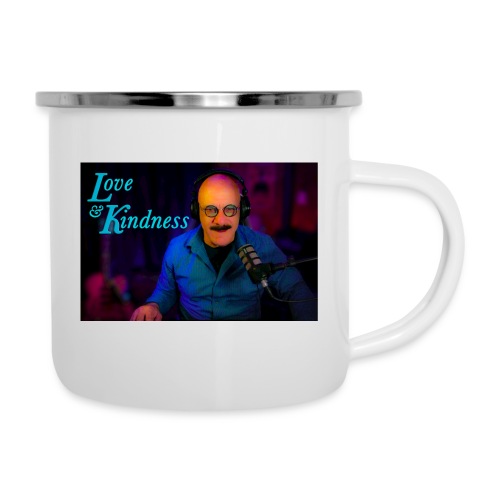 Love & Kindness at the mic - Camper Mug