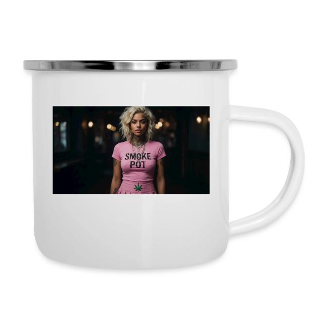 **Smoke Pot Pink Rebel Tee**