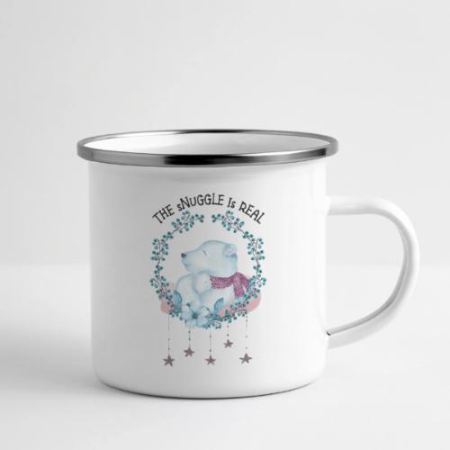 The snuggle is real - Camper Mug