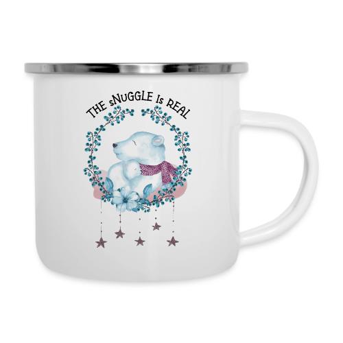 The snuggle is real - Camper Mug