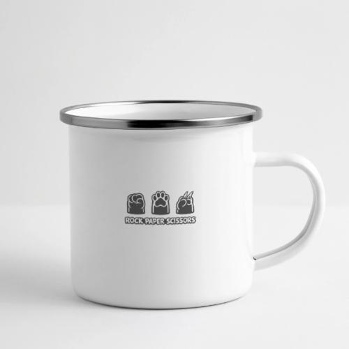 Playful Dog Paw Rock Paper Scissors - Camper Mug