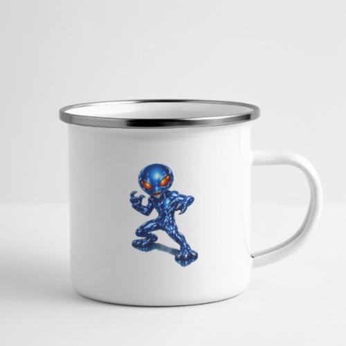 Angry Blue Alien - Camper Mug