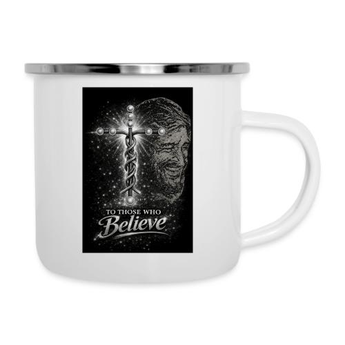 Rare Portrait of Jesus Smiling shows Love for All. - Camper Mug