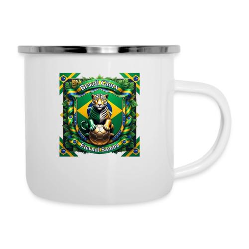 Brazil Jaguar Glory T-Shirt, Flag Pride Badge Gift - Camper Mug