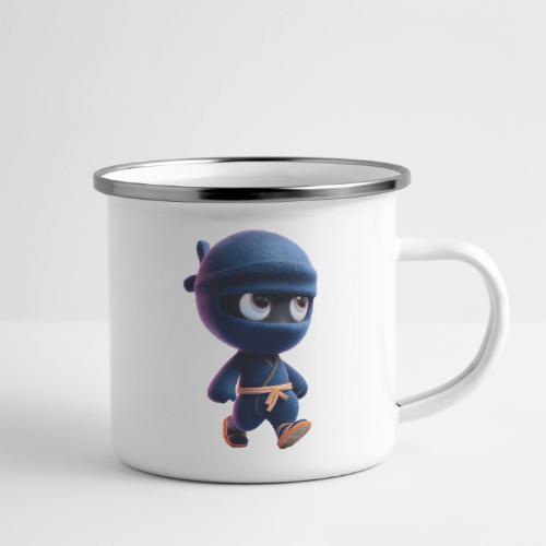 Playful Cartoon Baby Ninja Walking Happily - Camper Mug
