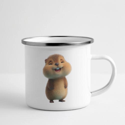 Joyful Cartoon Baby Beaver - Camper Mug