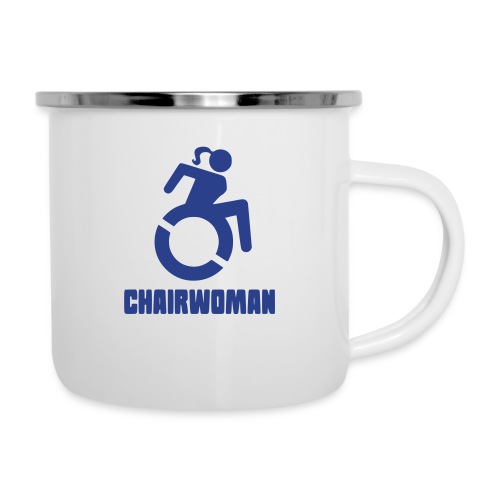 Chairwoman, woman in wheelchair girl in wheelchair - Camper Mug