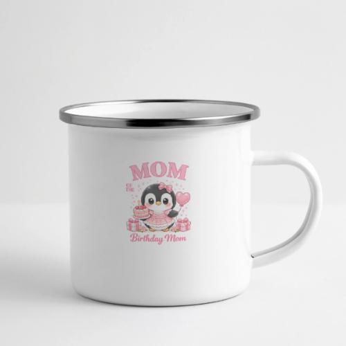 Cute Penguin Birthday Mom Kawaii Cake Balloon Gift - Camper Mug
