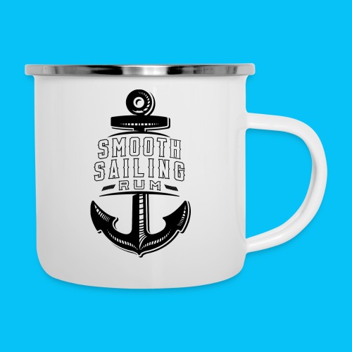 Smooth Sailing Rum Logo Black - Camper Mug