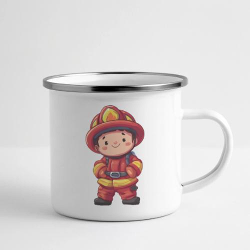 Friendly Firefighter Hero - Camper Mug