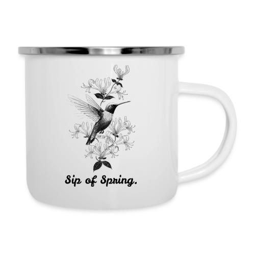 Hummingbird T-Shirt, Honeysuckle Vine - Camper Mug