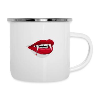 Vampire Teeth - Camper Mug - white - Right