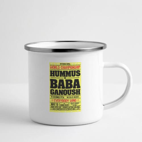 Hummus versus Baba Ganoush - Camper Mug