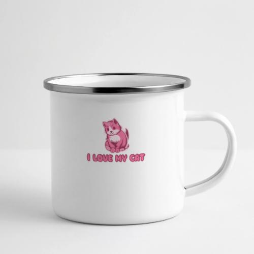 I love my cat - Camper Mug