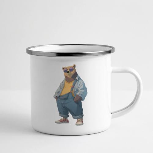 Fashion Streetwear Bear Cartoon Art - Camper Mug