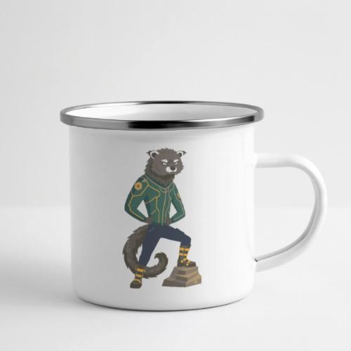 Raccoon Ranger in Neon Armor - Camper Mug
