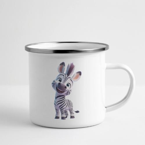 Playful 3D Baby Zebra Smiling Brightly - Camper Mug