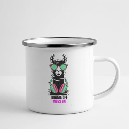 Drama Off Vibes On Llama Shirt – Funny Chill - Camper Mug