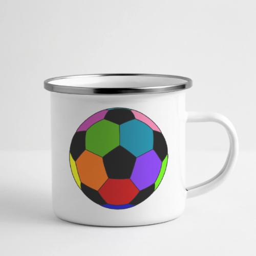Multi-colored soccer ball - Camper Mug