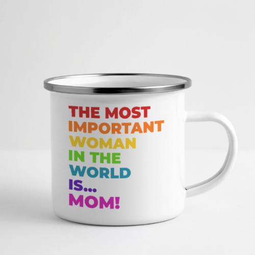 Mom: The Most Important Woman in the World - Camper Mug