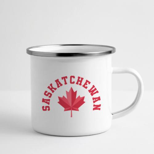 Saskatchewan with maple leaf - Camper Mug