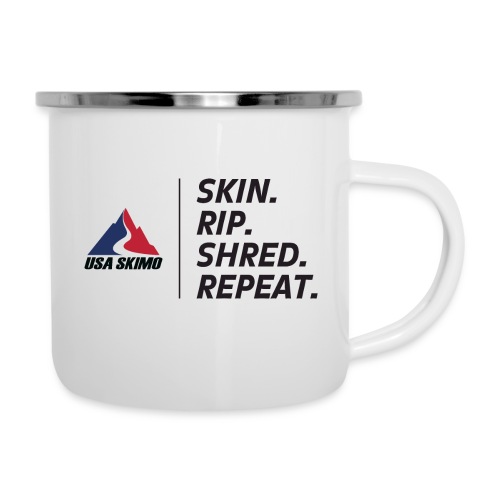 Skin. Rip. Shred. Repeat. w/Color Logo - Camper Mug