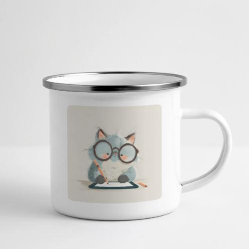 Creative Cat Digital Artist Illustration - Camper Mug