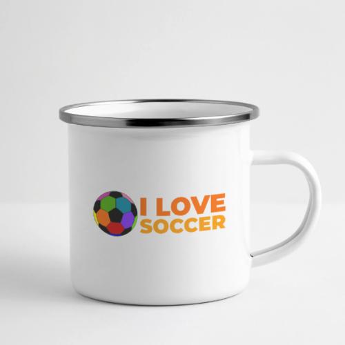 I Love Soccer - Camper Mug