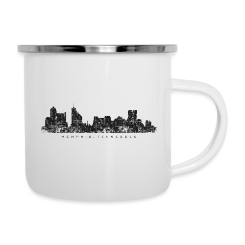 Memphis, Tennessee Skyline (Vintage Black) - Camper Mug