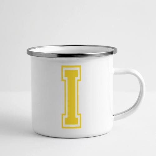 Letter I – Capital Athletic Alphabet Monogram - Camper Mug