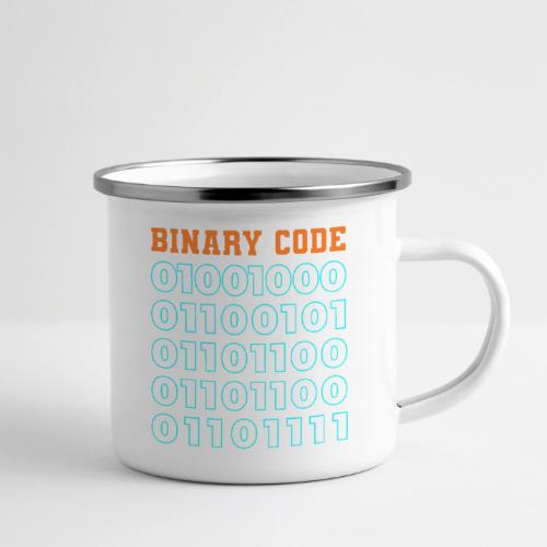 Say Hello in Binary code - Camper Mug