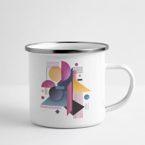 Color Pulse Geometry - Camper Mug