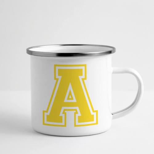 Letter A – Capital Athletic Alphabet Monogram - Camper Mug