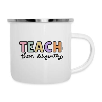Teach Them Diligently - Camper Mug - white - Right