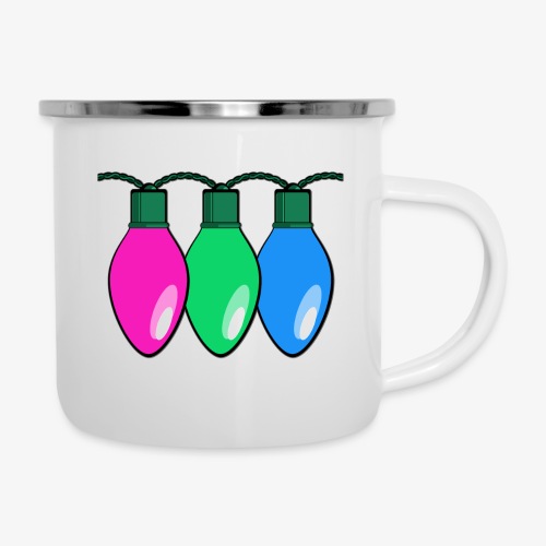 Polysexual Pride Christmas Lights - Camper Mug