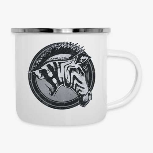 Wild Zebra Grunge Animal - Camper Mug