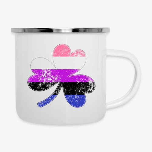 Genderfluid Shamrock Pride Flag - Camper Mug