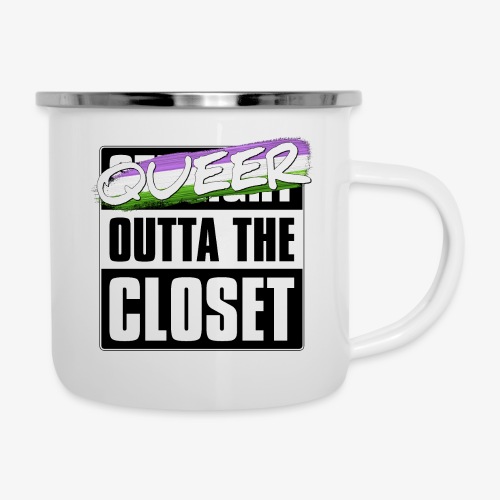 Queer Outta the Closet - Genderqueer Pride - Camper Mug