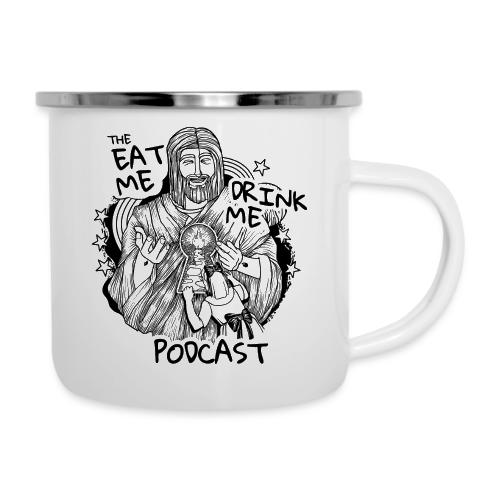 Eat Me Drink Me Podcast revamped logo - Camper Mug