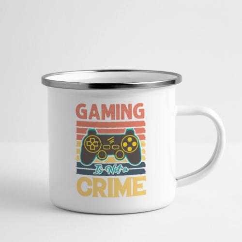 Gaming Is Not A Crime Tee - Camper Mug