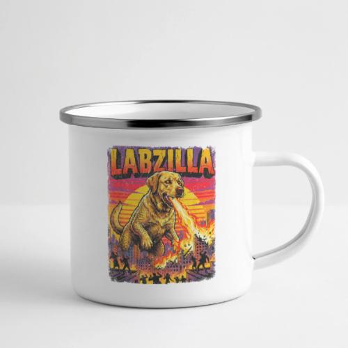 Labzilla Giant Yellow Labrador Monster Tee - Camper Mug
