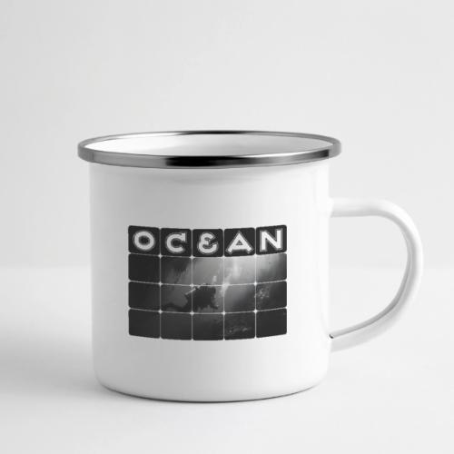 Ocean: Monochrome descent of a scuba diver - Camper Mug