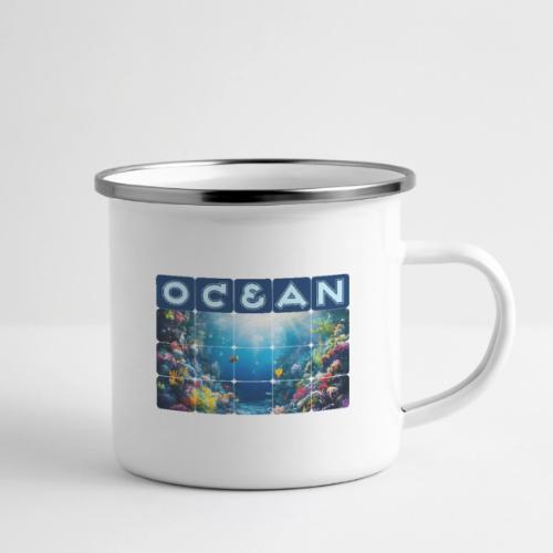 Ocean: Neon Reef Glow - Camper Mug