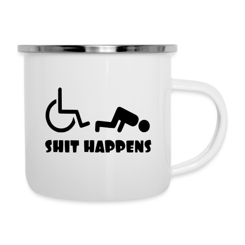 Sometimes shit happens when your in wheelchair - Camper Mug