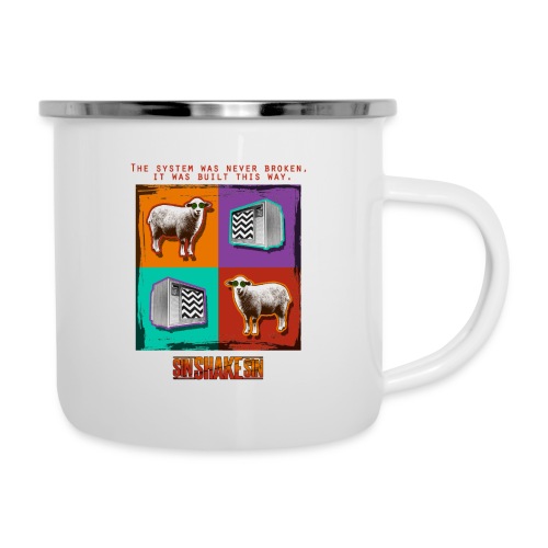 Sheep TV (The System Was Never Broken) - Camper Mug