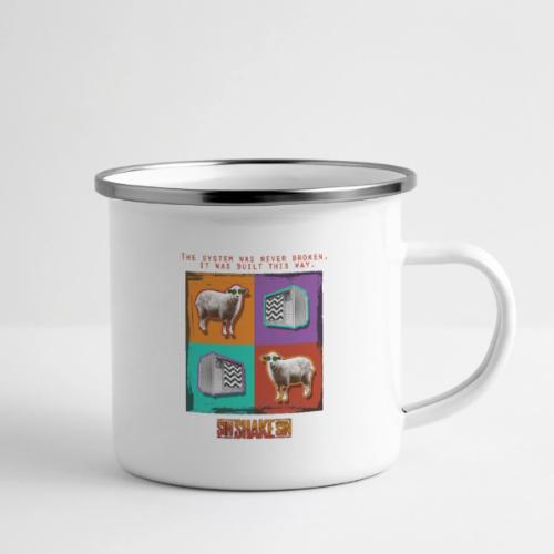 Sheep TV (The System Was Never Broken) - Camper Mug