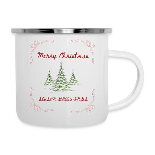 Beautiful Green Christmas Tree Graphic - Camper Mug