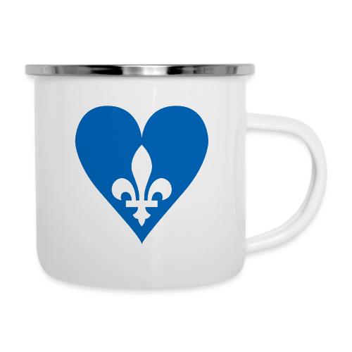 Coeur Québec - Tasse émaillée
