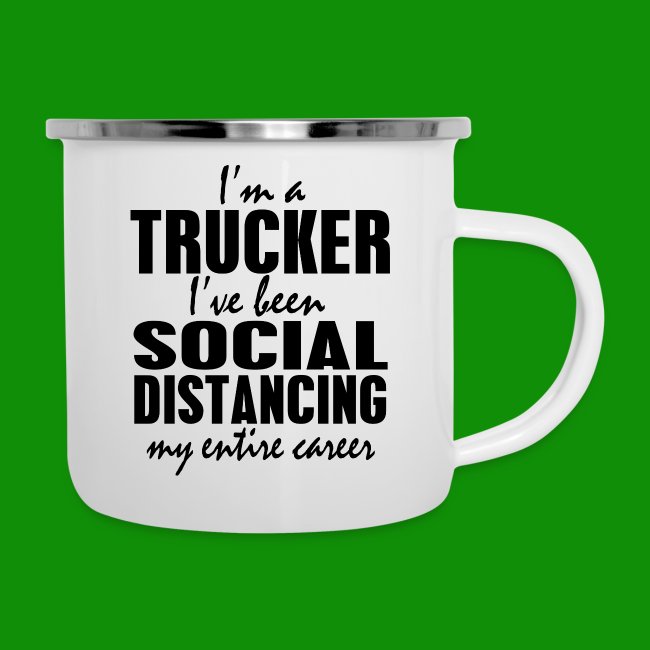Camionneur à distance sociale
