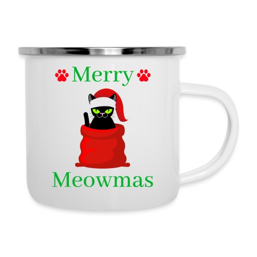 Merry Meowmas - Christmas Cat - Camper Mug